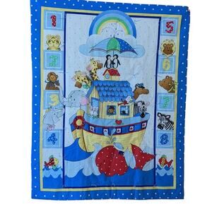 Baby Cotton Quilt - Noah's Ark with Animals